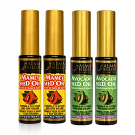 Rímel (Máscara para pestañas) 2 Aceites de Semilla de Aguacate y 2 de Mamey (PAQUETE DE 4) Para extender y dar volumen Premium
