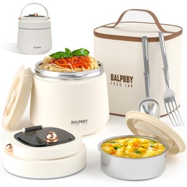 Thermo for Hot Food Adults 40OZ Soup Thermo Lunch Containers Wide Mouth Vacuum Insulated Food Jar Stainless Steel Leakproof Lunch Box with Spoon and Fork, Keeps Food Warm, Ideal Gift for Women