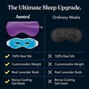 ASUTRA Silk Eye Pillow for Sleep, Navy | Filled w/Lavender