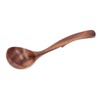 Wooden Soup Spoon Natural Texture Cooking Spoon Long Handle Wooden