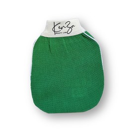 Deep Exfoliating Gloves for Shower Naturally Exfoliate Away Dead Skin, Exfoliating Glove, Exfoliating Body Scrubber Glove for Smooth, Soft Skin (Green)