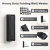 Techchii Foldable Wall Hooks, Pack of 2 Clothes Hooks, Foldable