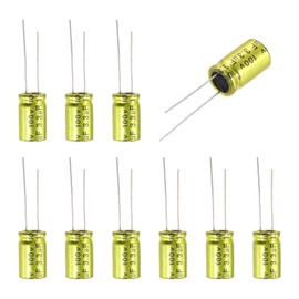 MECCANIXITY 3.3uF 100V Non-Polarized Electrolytic Capacitor, 10mm x 17mm Aluminum Audio Capacitors for DIY Projects Audio Tweeter Frequency Divider Pack of 10