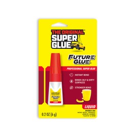 Future Glue - High-Performance Professional Super Glue, 6 Gram Bottle, Clear – Instant Bonding, Works on Dirty and Greasy Surfaces, Temperature and Chemical Resistant (Pack of 1)