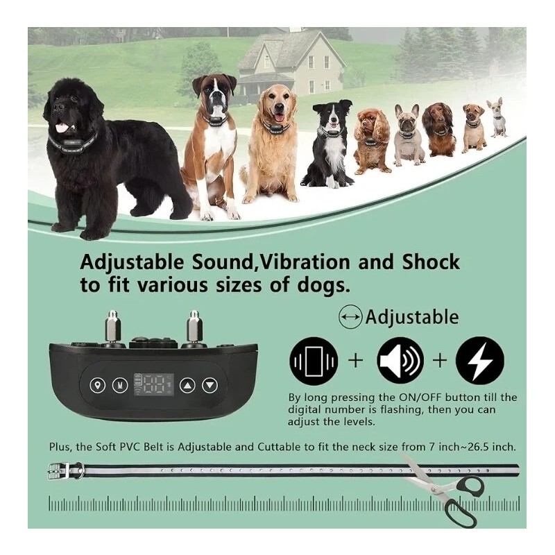 Blingbling GPS Wireless Dog Fence System, Electric Satellite Technology Pet