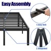 Hunlostten 14in High Heavy Duty California King Bed Frames No