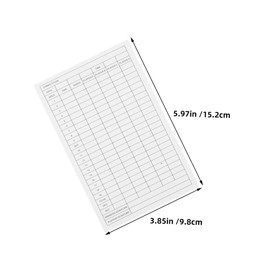 Totority 35pcs Golf Scorecard Coated Paper Score Tracking Cards for Performance Analysis Durable Weather Resistant Golf Stats Notebook White Tournament Score