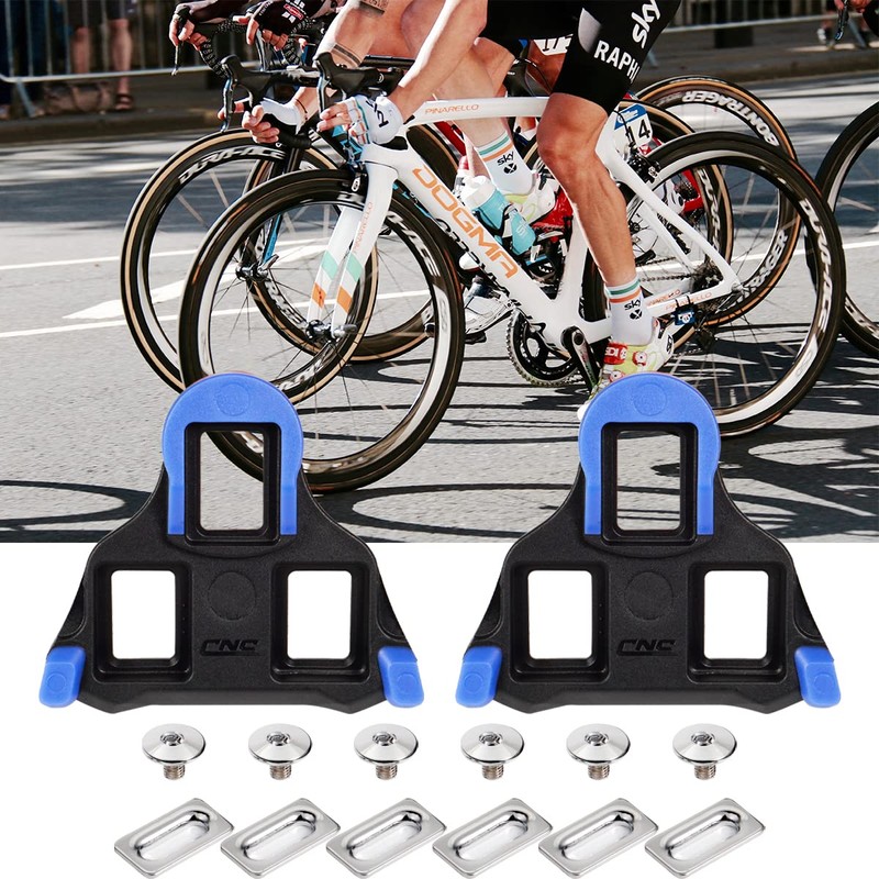 Chooee Bicycle Cleats Compatible with Shimano SPD-SL SM-SH12 Blue Cleats