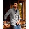 PJ PAUL JONES Mens Cardigans Sweater Button Down Stand Collar