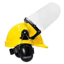 JORESTECH Safety Cap-Style Hard Hat Kit with Plastic Face Shield and Earmuffs