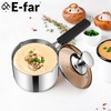 E-far 2 Quart Sauce Pan with Lid, Stainless Steel Tri-Ply