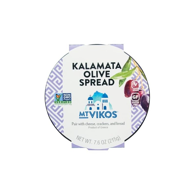 Mt Vikos Kalamata Olive Spread, 7.6 oz, 6 Pack