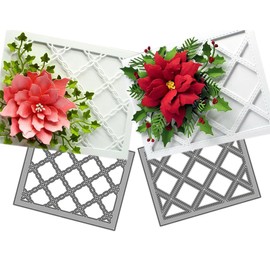 Annchaos Cutting Dies Metal Stencils Scrapbooking Tools DIY Embossing Template for Paper Card Making Album Arts Crafts Supplies (Diamond Layer Set)