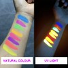Hisunben UV Body Painting, 12 Colours, Neon UV Children's Make-Up