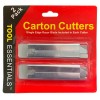 Tool Essentials 2pc Carton Cutters with Single Edge Razor Blades