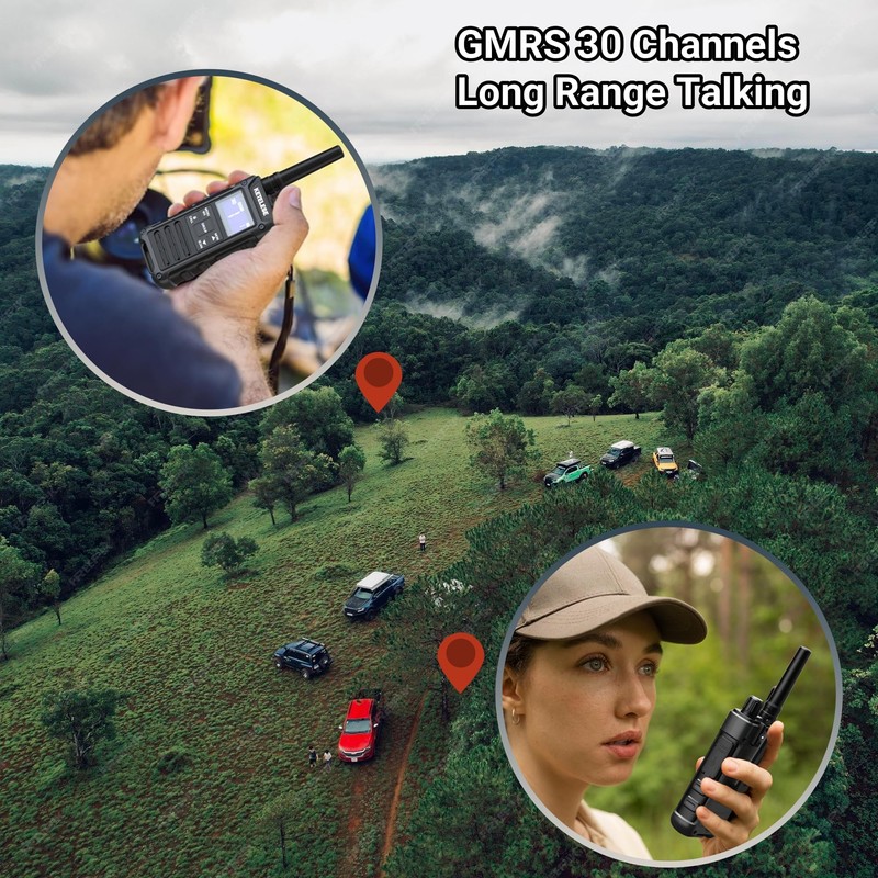 KETELESE T3G Heavy Duty Walkie Talkies for Adults, IP67 Waterproof