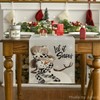 Artoid Mode Snowman Buffalo Plaid Scarf Let It Snow Christmas