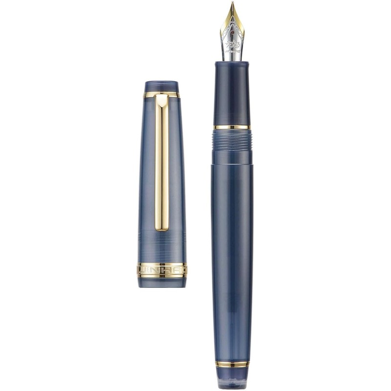 Jinhao - Pluma estilográfica acrílica 82, punta extrafina de iridio