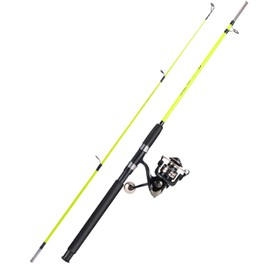 Sougayilang Catfish Fishing Rod and Reel Combo, 2-Piece Spinning Combo, Durable Graphite & Glass Blanks Fishing Pole for Crappie-Yellow-5.9ft and 2000 Spinning Reel