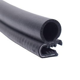 ETOPARS 39" inch 1Meter Car Door Edge Guards U Shape Edge Trim Rubber Seal Protector Stripping Weather Strip with Side Bulb for Boat Van Truck 20mm X 33mm