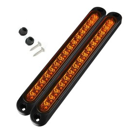2X 15 LED Tail Light Trailer Truck Caravan UTE Reverse Light Bar Ultra-Slim Lamp, Waterproof, Surface Mount