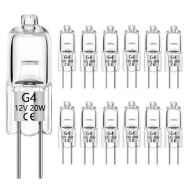 VINBE G4 Halogen 10W 12V 140Lm 2700K Warm White Dimmable Pack of 12