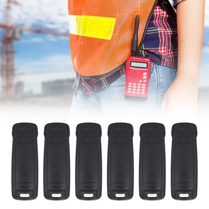 6Pcs Walkie Talkie Belt Clip Portable Sturdy Easy Installation Radio