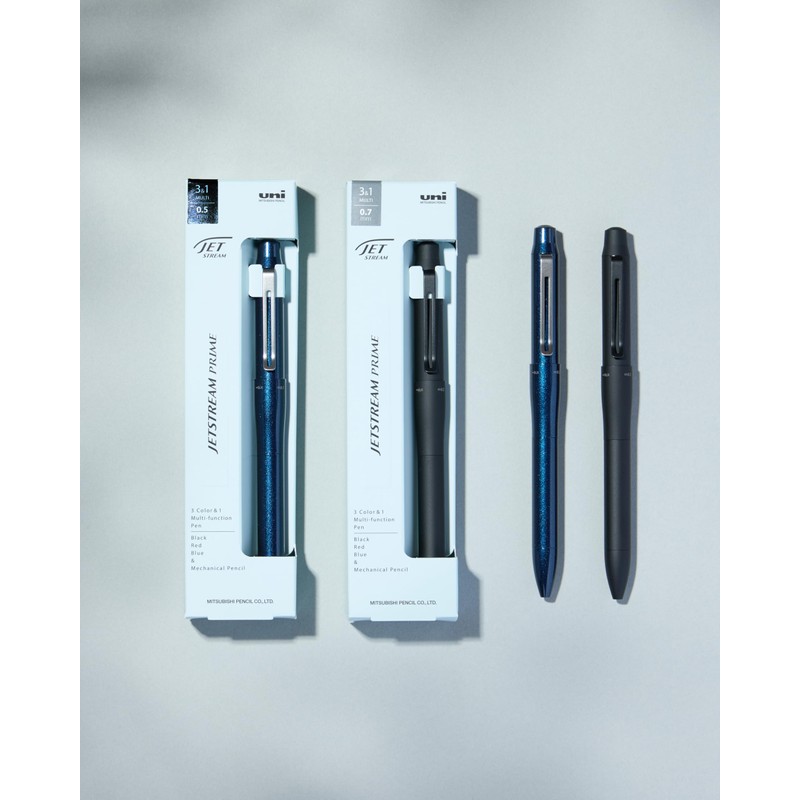 Mitsubishi Pencil MSXE455007.24 Multifunction Pen Jetstream Prime 3&1 0.7 Black