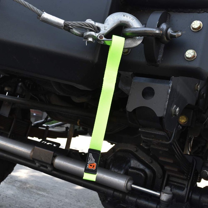 Agency 6™ Winch Hook Pull Strap - Safety Yellow -