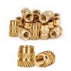 50 PCS Knurled Nuts, M4 x 6mm L x 6mm