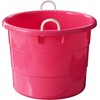 HOMZ 2-Pack Utility Tub, Large Plastic Storage Bucket with Rope