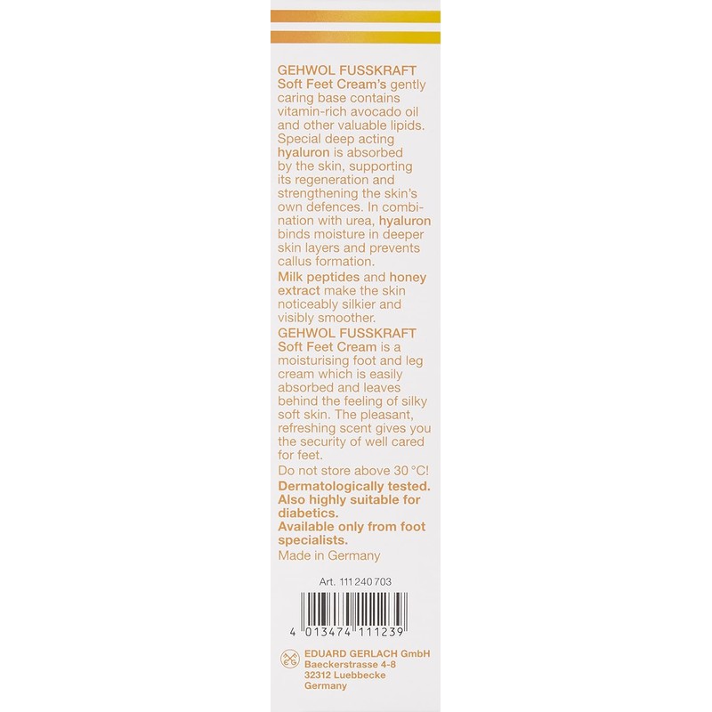 GEHWOL Soft Fit Cream 4.4 oz (1 pack) / GEHWOL