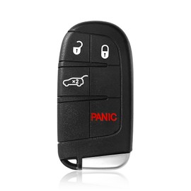 Keylessbest Replacement for 2017 2018 2019 2020 2021 Jeep Compass Key Fob Remote Control M3N-40821302 5 Buttons 4A 433MHz