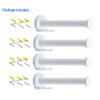NELXULAS Classic White Stainless Steel Single Super Heavy Duty Wall