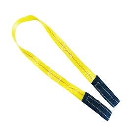 AsgenoX 2 Pack 1 "x6' Lift Sling Straps Reinforced Loops Lift Sling Straps 1 inch 6 Feet Tree Saver Strap 8000 Pound Capacity, Lifting Straps for Hoist, Winch Straps Yellow