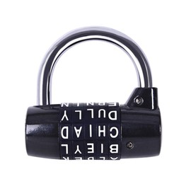 Gym Locker Lock,5 Letter Word Lock,5 Digit Combination Lock,Safety Padlock for School Gym Locker,Sports Locker,Fence,Toolbox,Case,Hasp Storage (Black)