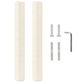NEUMIHARO 2.9in 7.4cm Diameter Cat Tree Scratching Post Replacement Sisal Pole Parts (M8, 55cm/21.7in)