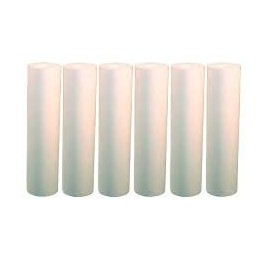 CFS – 6 Pack Polypropylene Sediment Water Filter Cartridges Compatible with GE GXWH04F, GXWH20F, GXWH20S, GXRM10, GX1S01R, GXWH04F, GXWH20F, GXWH20S Models – Replacement Filter Cartridge – 5 Micron