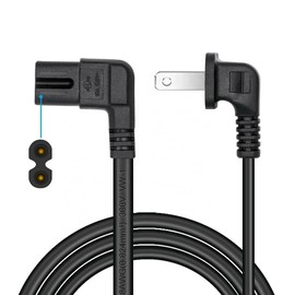 NTQinParts Replacement 5FT 90° Right Angle 2Prong AC Power Cord Cable for Bose Home Speaker 500 Smart Bluetooth Speaker ‎795345-1100