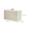 LIFKOME Cotton Swab and Pad Storage Organizer Compartment Makeup Accessory