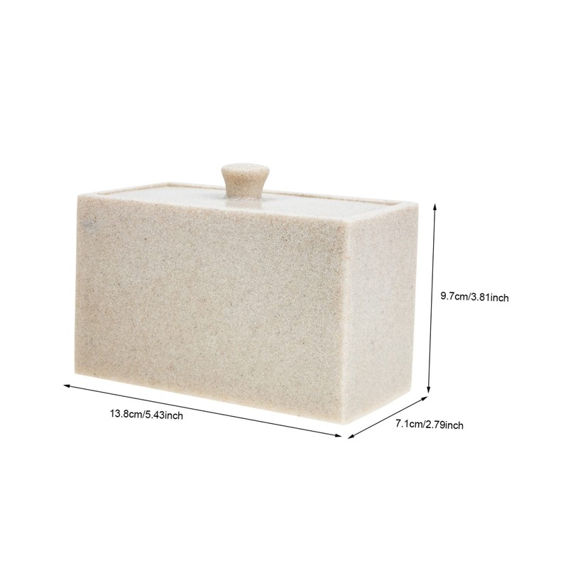 LIFKOME Cotton Swab and Pad Storage Organizer Compartment Makeup Accessory