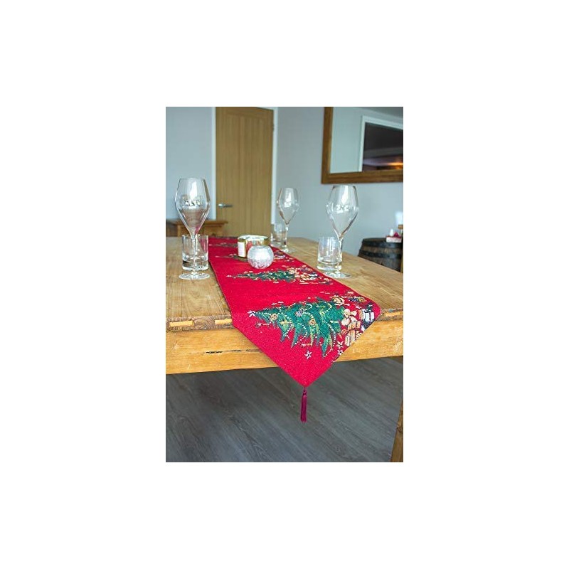 Christmas Tree Tapestry Table Runner (Christmas Tree)