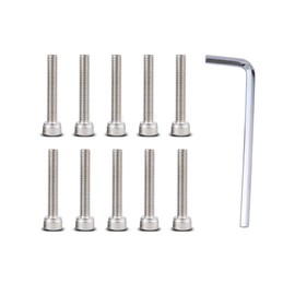 10-Pack Fuel Wheel Center Cap Screws with Adapter Tool for 1002-53, 1002-48，1002-53B，1002-48B