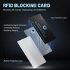 3 Pack RFID Blocking Cards Premium Contactless NFC Debit Credit
