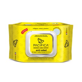 Pacifica Toallitas Desmaquillantes Anti Edad, Con Colágeno, Retinol y Elastina, 75 Toallas (3 Paquetes de 25 Piezas cu)                               