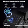 LMRSTOO Biometric Gun Safe for Handgun,Fingerprint Bedside Gun Safe with