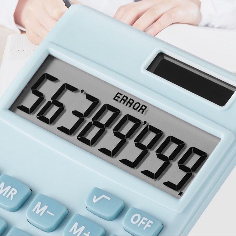 Basic Standard Calculators Small Digital Desktop Calculator with 8-Digit LCD