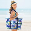KUAK Mesh Beach Bag Extra Large Lightweight Foldable Printed Mesh