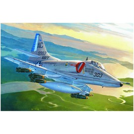 Hobby Boss 087254 A-4E Sky Hawk Fighter Model Kit, Model Building Accessories, Multi-Colour, Medium