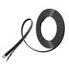 BNTECHGO 22 Gauge Silicone Ribbon Cable Flexible 3P Black 100